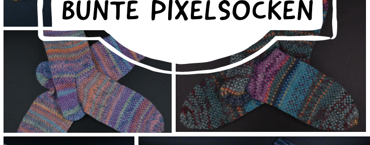 bunte Pixelsocken