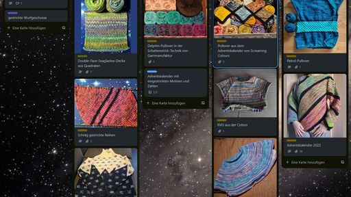 Trello Board Strickprojekte